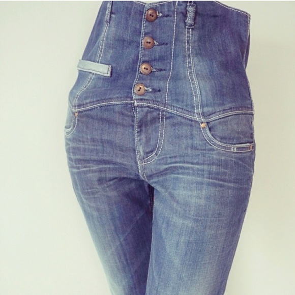 high waisted corset jeans